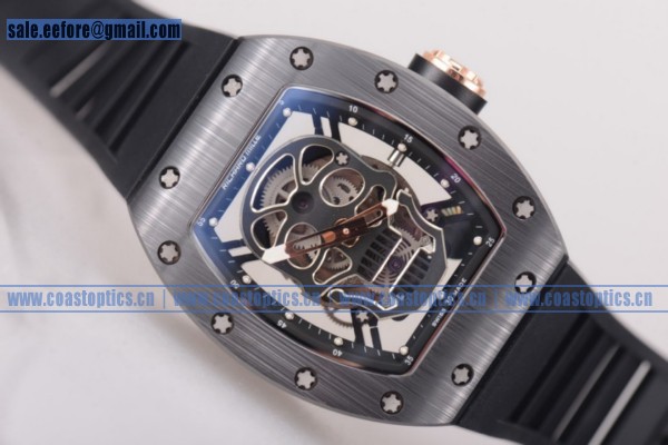 Perfect Replica Richard Mille RM 52-01 Watch PVD Black Rubber Strap - Click Image to Close